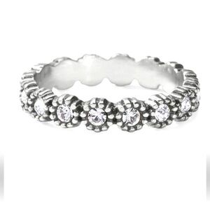 Brighton Twinkle Splendor Infinity Ring.  Size 9.  Stackable. Swarovski Crystals